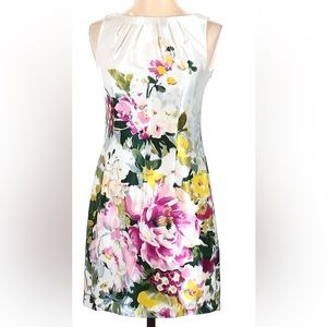 Ann Taylor Petite Floral Dress Size 4P
